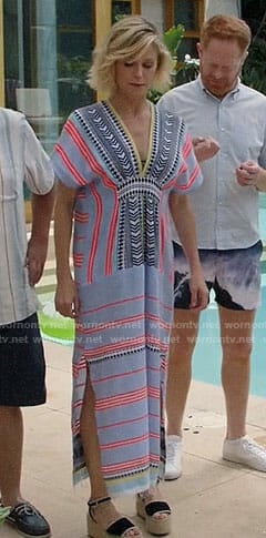Claire’s striped caftan on Modern Family