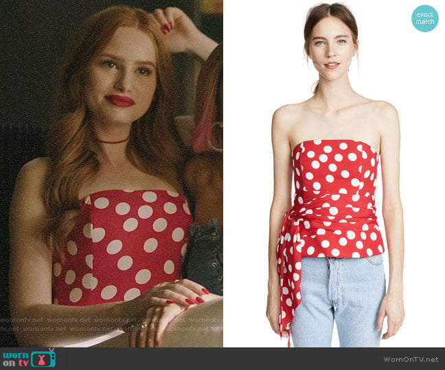 Club Monaco Rourke Top worn by Cheryl Blossom (Madelaine Petsch) on Riverdale