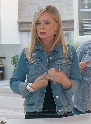 Tamra's distressed denim jacket on The Real Housewives of Orange County