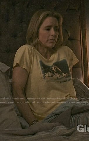 Elizabeth's yellow Frampton tee on Madam Secretary