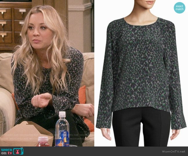 WornOnTV: Penny's leopard print top on The Big Bang Theory | Kaley Cuoco |  Clothes and Wardrobe from TV