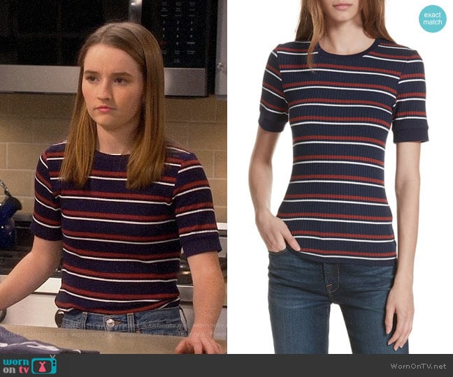 Frame 70s Tee worn by Eve Baxter (Kaitlyn Dever) on Last Man Standing