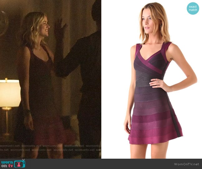 Herve Leger A Line Ombre Dress worn by Guinevere Beck (Elizabeth Lail) on You