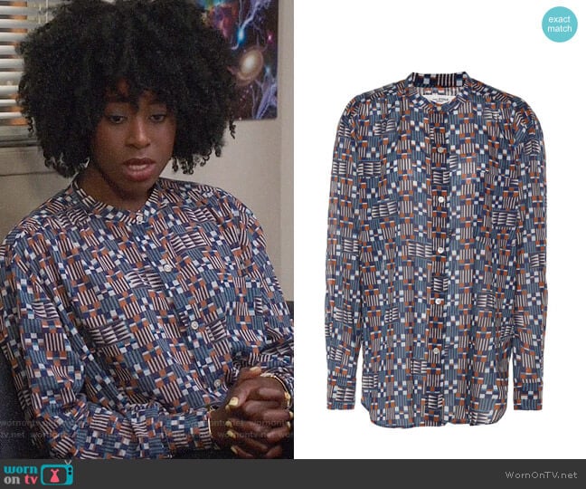 Isabel Marant Etoile Nahla Blouse worn by Simone Garnett (Kirby Howell-Baptiste) on The Good Place