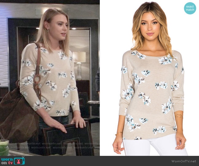 Joie Eloisa Sweater worn by Kiki Jerome (Hayley Erin) on General Hospital