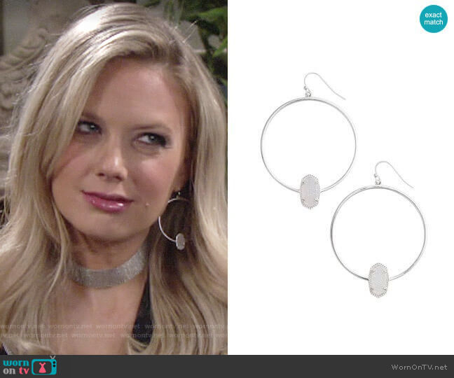 Kendra Scott Elora Earrings worn by Abby Newman (Melissa Ordway) on The Young and the Restless