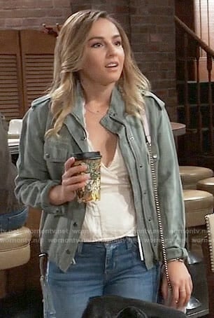 Kristina’s army jacket on General Hospital