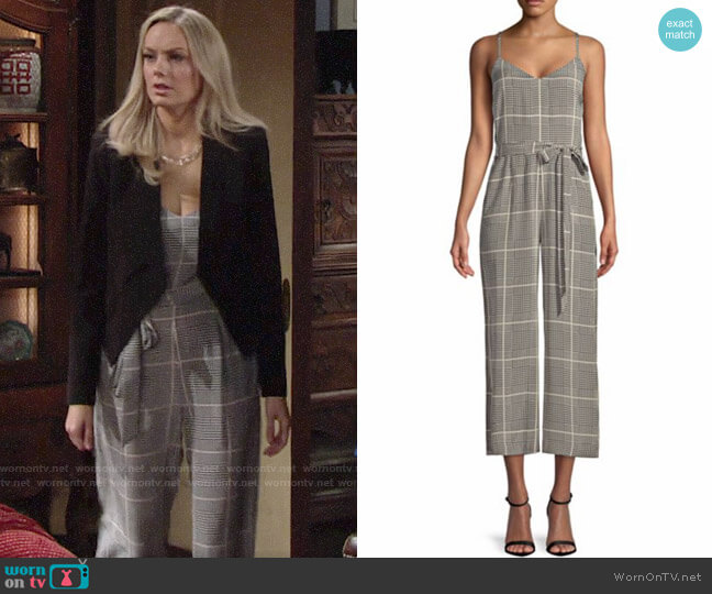 L'Agence Jaelyn Jumpsuit worn by Abby Newman (Melissa Ordway) on The Young and the Restless