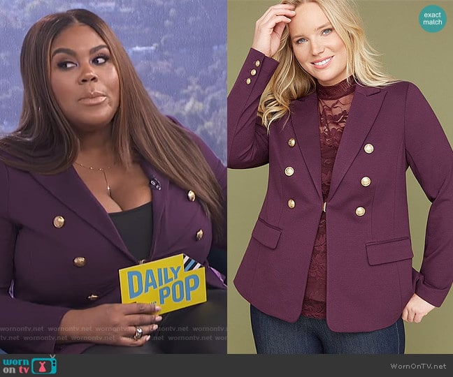 Bryant Blazer by Lane Bryant worn by Nina Parker on E! News