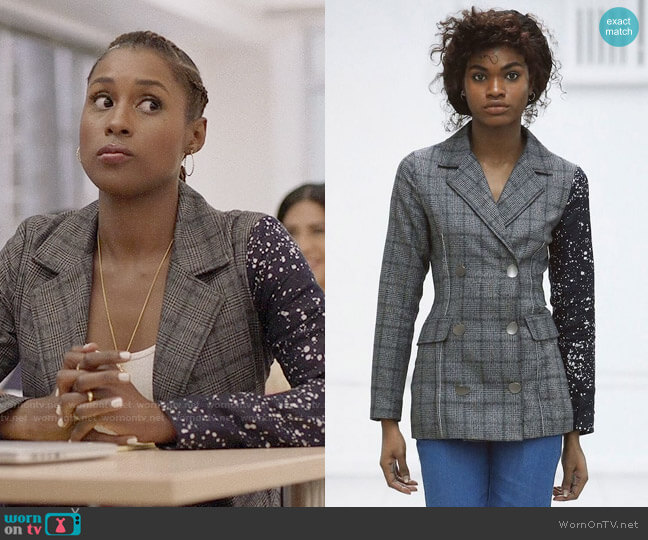 Maki Oh AW 2018 Collection Blazer worn by Issa Dee (Issa Rae) on Insecure