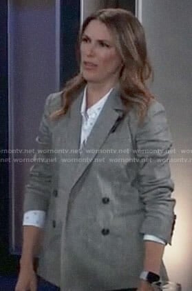 Margaux’s grey blazer on General Hospital