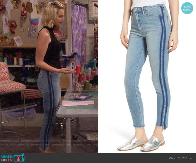 Mother The Stunner Jeans worn by Mandy Baxter (Molly McCook) on Last Man Standing