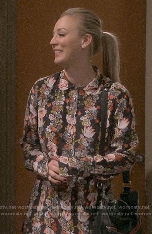 Penny's floral shirtdress on The Big Bang Theory