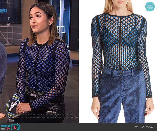 Wes Layered Top by Rag and Bone worn by Erin Lim  on E! News
