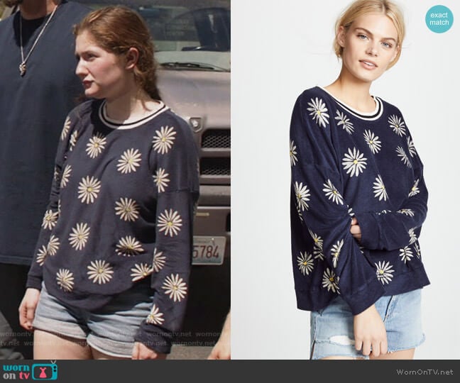 x Margherita Missoni Fiore Sweatshirt by Splendid worn by Debbie Gallagher (Emma Kenney) on Shameless