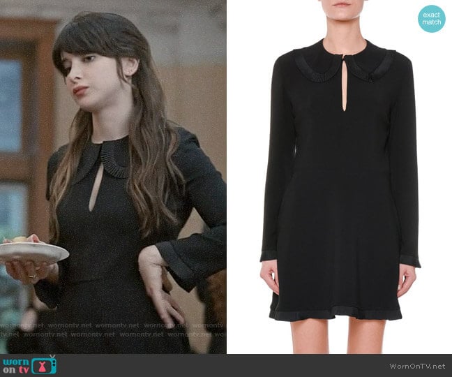 Stella McCartney Ruffle Trim Keyhole Dress worn by Allison McCord (Kathrine Herzer) on Madam Secretary