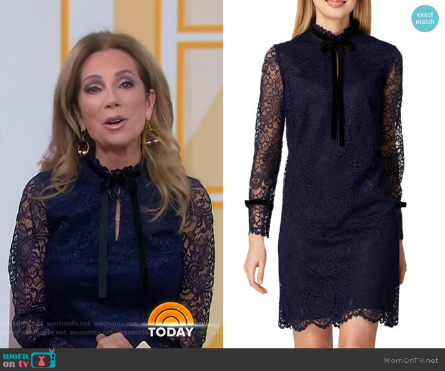 Lace Shift Dress by Tahari ASL worn by Kathie Lee Gifford on Today