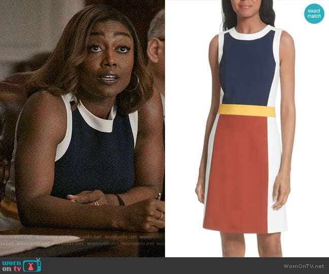 Tory Burch Mya Dress worn by Daisy Grant (Patina Miller) on Madam Secretary