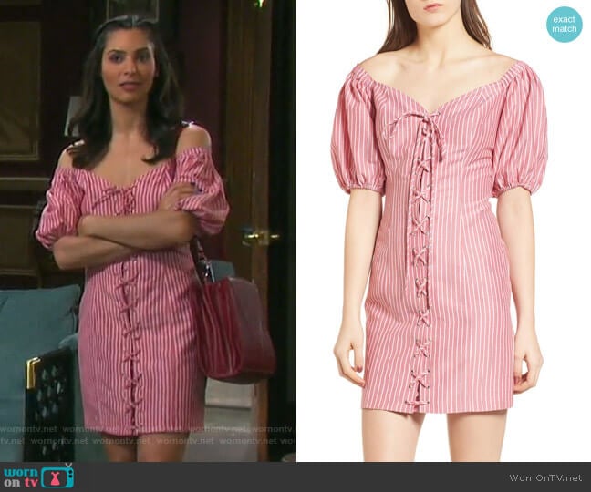 Frankie Dress by Wayf worn by Gabi Hernandez (Camila Banus) on Days of our Lives