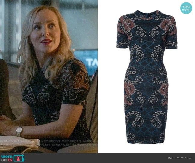 Yigal Azrouel Serpent Jacquard Dress worn by Marissa Morgan (Geneva Carr) on Bull