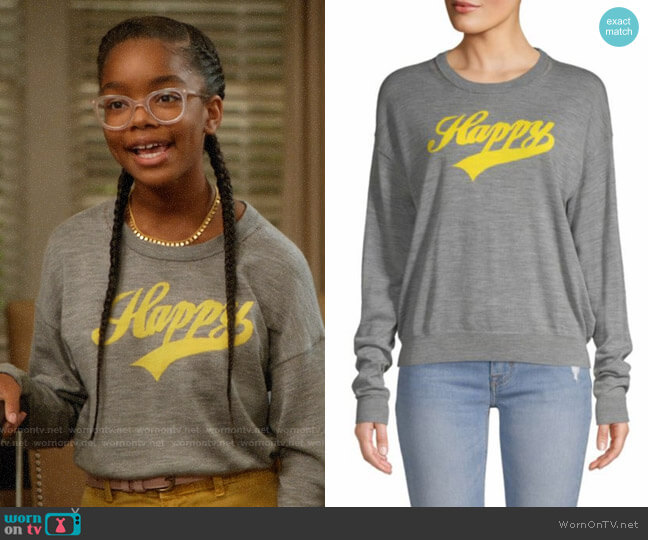 Zadig and Voltaire Kansas Sweater worn by Diane Johnson (Marsai Martin) on Black-ish