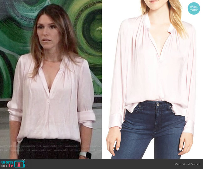 WornOnTV: Margaux's light pink blouse on General Hospital | Elizabeth  Hendrickson | Clothes and Wardrobe from TV