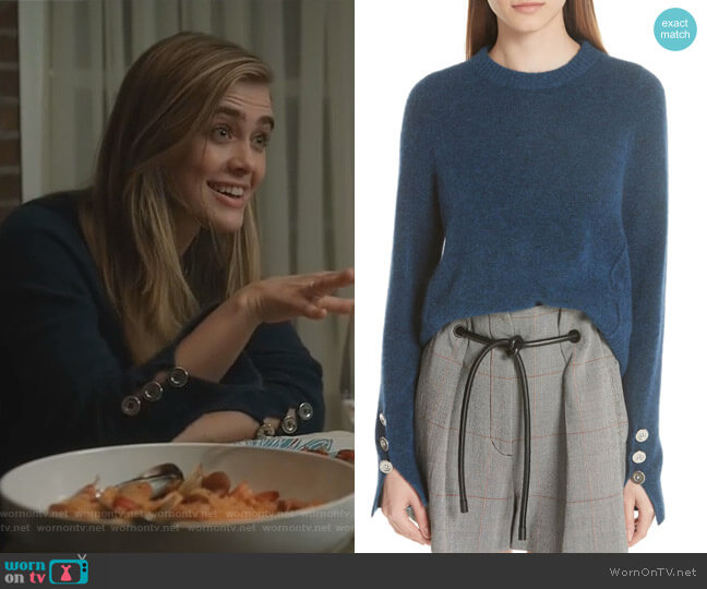High/Low Pullover by 3.1 Phillip Lim worn by Michaela Stone (Melissa Roxburgh) on Manifest