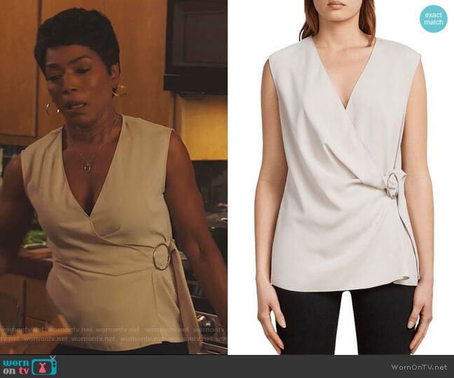 Callie Top by All Saints worn by Athena Grant (Angela Bassett) on 9-1-1