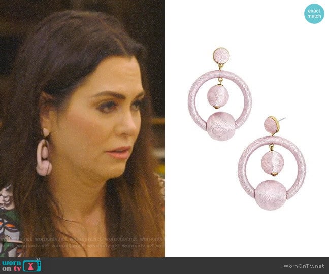 Pavana Drop Earrings by Baublebar worn by D’Andra Simmons on The Real Housewives of Dallas