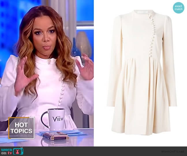 Button Front Flared Dress by Chloe worn by Sunny Hostin on The View