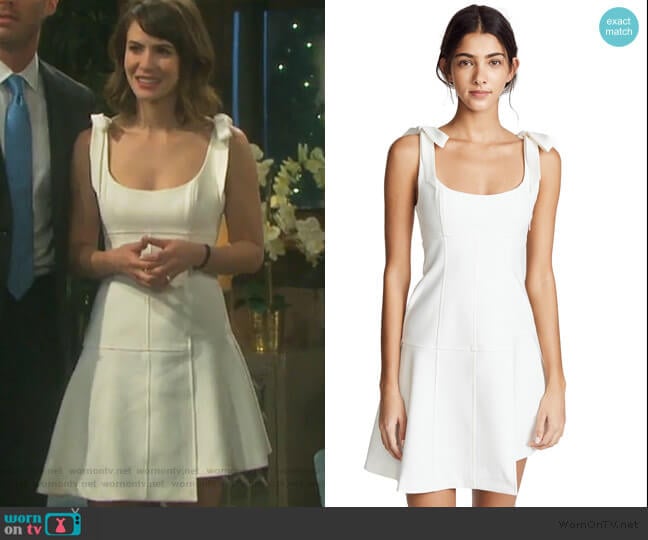 Jeanette Dress by Cinq a Sept worn by Sarah Horton (Linsey Godfrey) on Days of our Lives