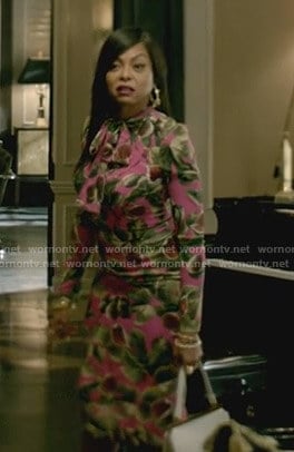 Cookie’s pink fig print dress on Empire