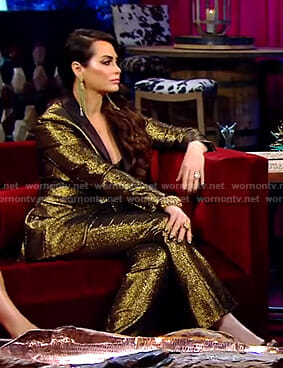 D'Andra's gold suit on The Real Housewives of Dallas