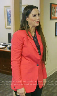 D’Andra’s red blazer on The Real Housewives of Dallas