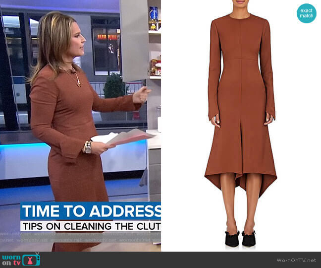 Dani Twill Dress by Sies Marjan worn by Savannah Guthrie on Today