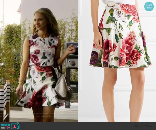 Rose & Peony Brocade Skirt by Dolce & Gabbana worn by Veronica Newell (Juno Temple) on Dirty John