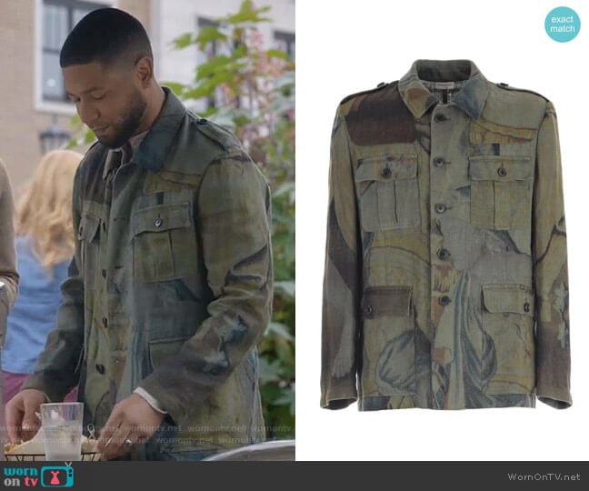 Printed Jacket by Dries Van Noten worn by Jamal Lyon (Jussie Smollett) on Empire