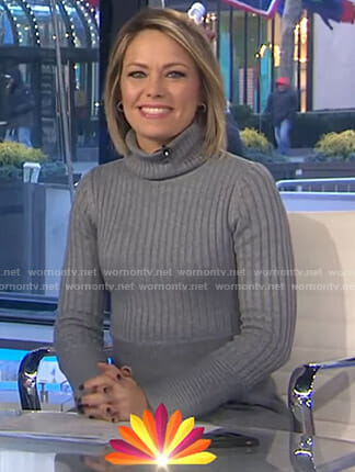 Dylan’s grey turtleneck sweater dress on Today