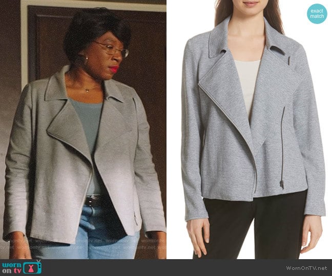 WornOnTV: Hen’s grey herringbone moto jacket on 9-1-1 | Aisha Hinds ...