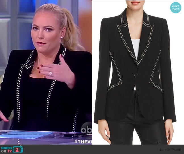 Allegra Studded Blazer by Elie Tahari worn by Meghan McCain on The View