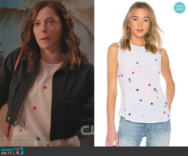 Lyle Star Tank by Equipment worn by Rebecca Bunch (Rachel Bloom) on Crazy Ex-Girlfriend