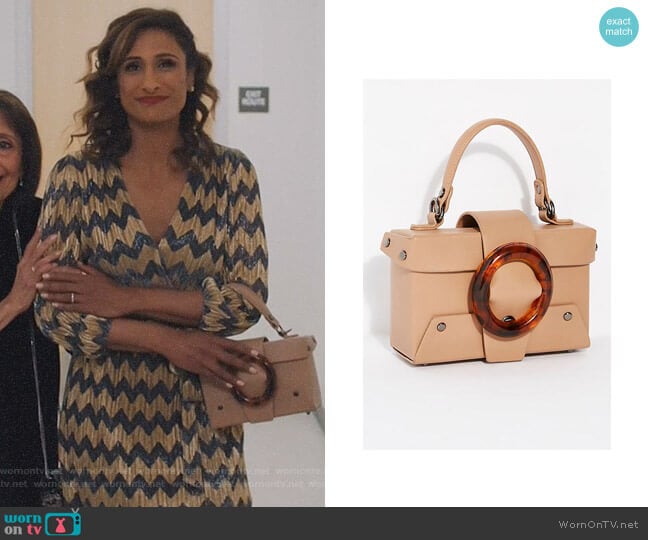 Vienna Mini Tote by Free People worn by Emet Kamala-Sweetzer (Sarayu Blue) on I Feel Bad