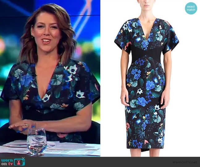 Harmony Fitted Dress by Ginger and Smart worn by Gorgi Coghlan on The Project