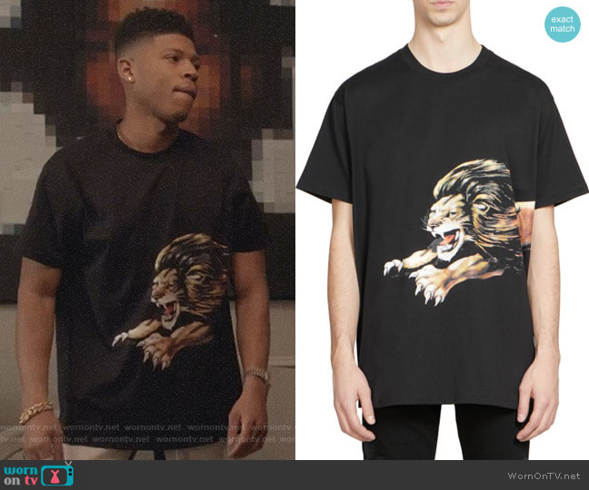 Lion Logo Tee by Givenchy worn by Hakeem Lyon (Bryshere Y. Gray) on Empire