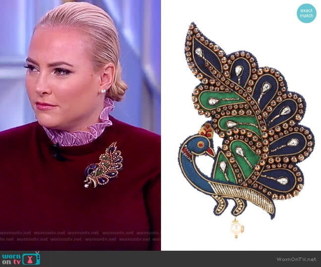 Jewell Brooch by Gucci worn by Meghan McCain on The View