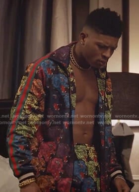 Hakeem’s tiger print track jacket and pants on Empire