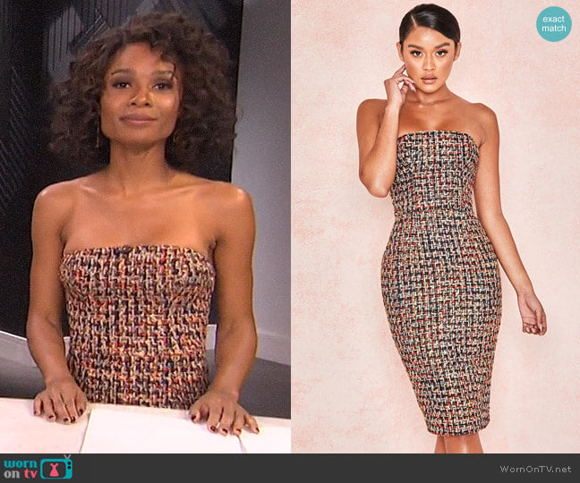 Gabrielle Dress by House of CB worn by Zuri Hall  on E! News