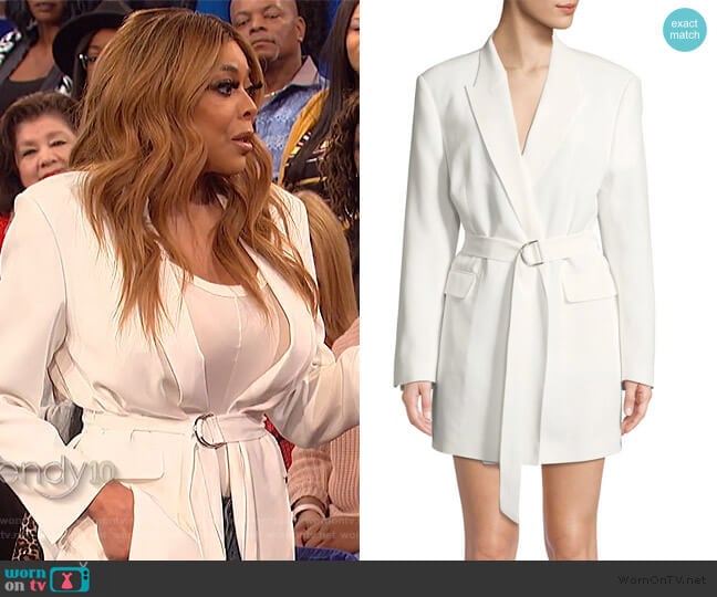 Sensitive Wrap Dress by IRO worn by Wendy Williams on The Wendy Williams Show