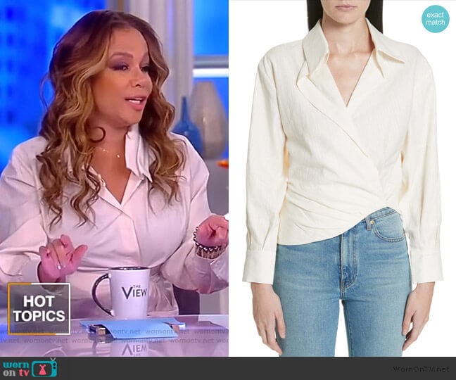 Sabah Blouse by Jacquemus worn by Sunny Hostin  on The View