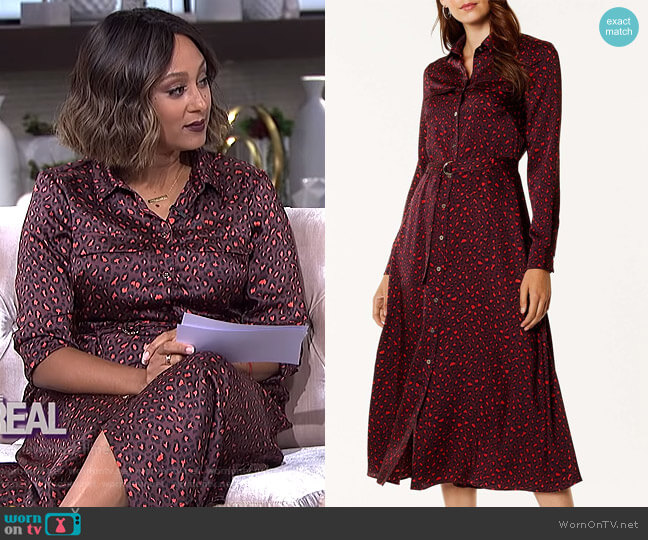 Leopard Print Maxi Dress by Karen Millen worn by Tamera Mowry  on The Real